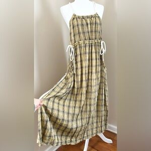 Anthropologie Moon River Wildflower Ribboned Midi Dress